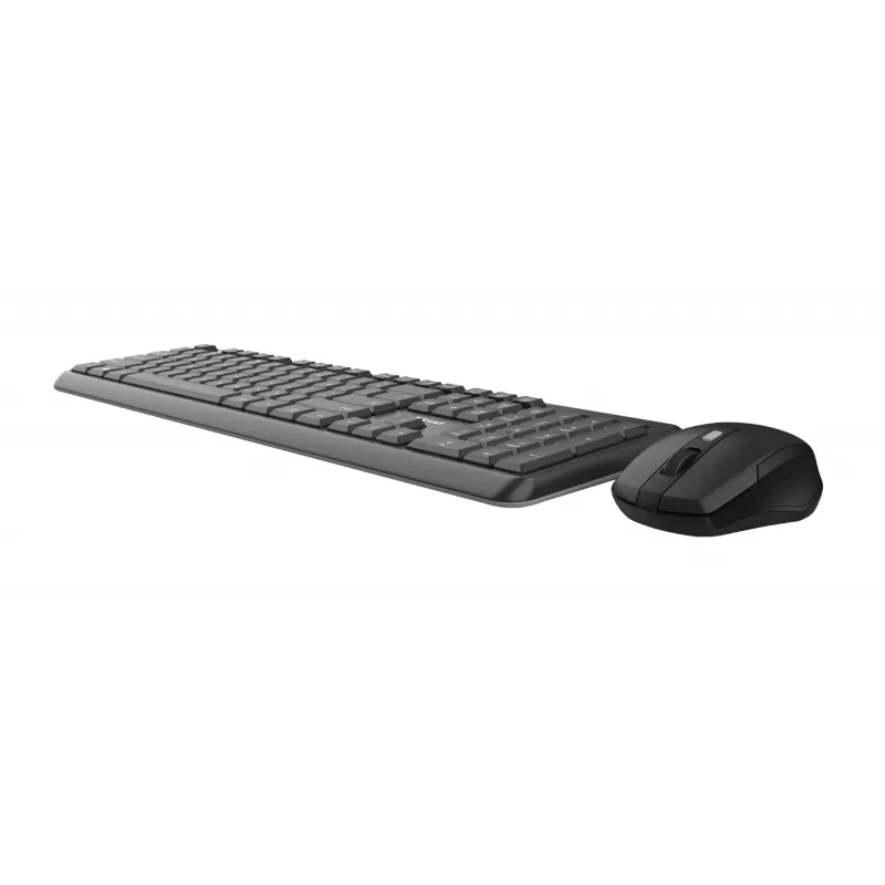 Trust TKM-350 Tastatur Maus inklusive Office RF Wireless QWERTZ Deutsch Schwarz