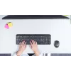 Trust TKM-350 Tastatur Maus inklusive Office RF Wireless QWERTZ Deutsch Schwarz