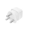 Hama 00223440 Netzstecker-Adapter Typ M Typ C (Eurostecker)+Typ F Weiß