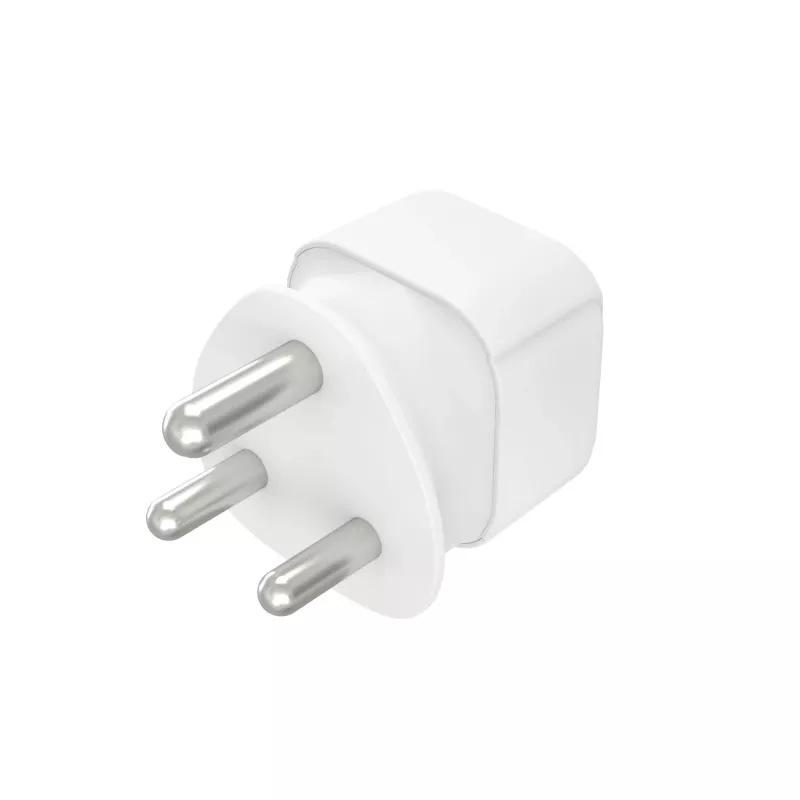 Hama 00223440 Netzstecker-Adapter Typ M Typ C (Eurostecker)+Typ F Weiß