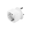 Hama 00223440 Netzstecker-Adapter Typ M Typ C (Eurostecker)+Typ F Weiß