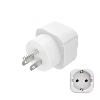 Hama 00223438 Netzstecker-Adapter Typ B Typ C (Eurostecker)+Typ F Weiß