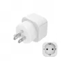 Hama 00223438 Netzstecker-Adapter Typ B Typ C (Eurostecker)+Typ F Weiß