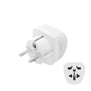 Hama 00223456 Netzadapter Typ E/F Hybrid Universal Weiß