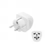 Hama 00223456 Netzadapter Typ E/F Hybrid Universal Weiß