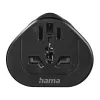 Hama 00223454 Netzstecker-Adapter Typ E/F Hybrid Universal Schwarz