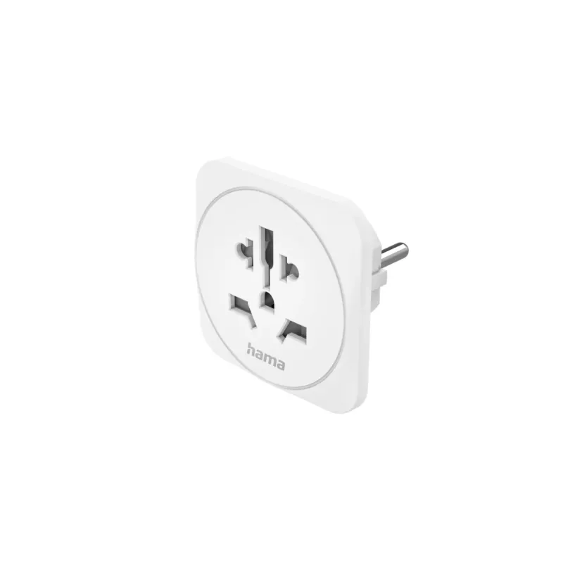 Hama 00223455 Netzstecker-Adapter Universal Weiß