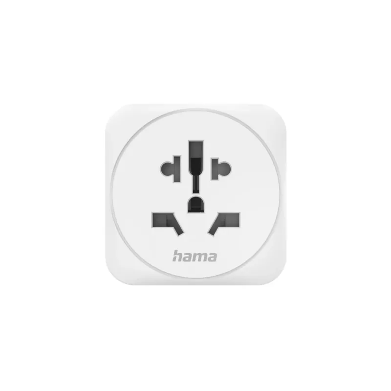 Hama 00223455 Netzstecker-Adapter Universal Weiß