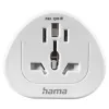 Hama 00223455 Netzstecker-Adapter Universal Weiß