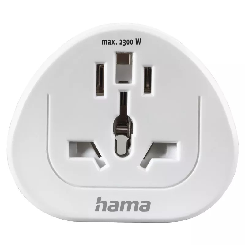 Hama 00223455 Netzstecker-Adapter Universal Weiß