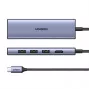 USB Type-C Hub UGREEN 20956A mit HDMI und USB 3.0, 5 Gbit/s, 4K 3840x2160, Silber