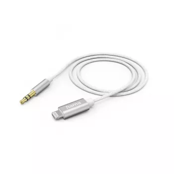 Lightning-Kabel Hama 00201522 1 m Weiß Lightning 3,5 mm