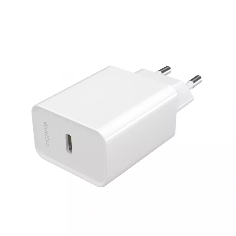 mophie essentials 20W USB-C PD-Netzteil Universal Weiß AC-Schnellladung Innenbereich