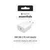 mophie essentials 20W USB-C PD-Netzteil Universal Weiß AC-Schnellladung Innenbereich