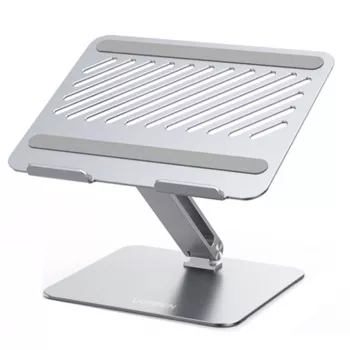 Laptopständer UGREEN 40291 Silber Aluminium, max. Höhe 20,1 cm, Neigung 0–180°, Platte 280×223 mm, für 17,3-Zoll-Laptops