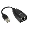 Techly IUSB-EXTENDTY5 Kabeladapter USB auf RJ-45 Schwarz
