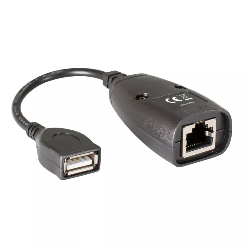 Techly IUSB-EXTENDTY5 Kabeladapter USB auf RJ-45 Schwarz