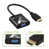 Techly Kabeladapter Konverter HDMI zu VGA Schwarz 0,1 m 1920x1200 60 Hz