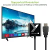Techly Kabeladapter Konverter HDMI zu VGA Schwarz 0,1 m 1920x1200 60 Hz