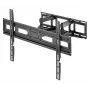Manhattan TV & Monitor Halterung Wand Full Motion 1 Bildschirm 37-65 Schwarz VESA 100x100 bis 600x400mm Max 40kg