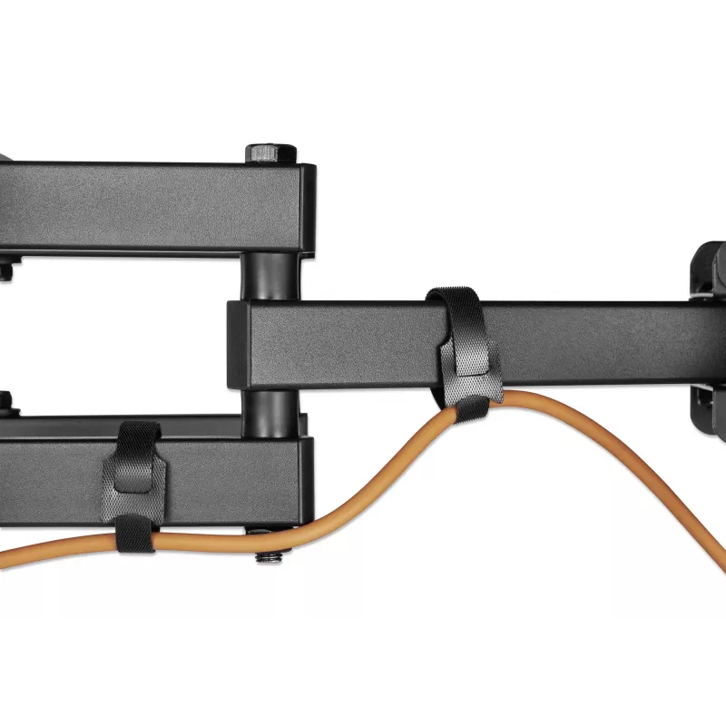 Manhattan TV & Monitor Halterung Wand Full Motion 1 Bildschirm 37-65 Schwarz VESA 100x100 bis 600x400mm Max 40kg