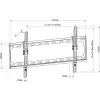 Techly ICA-PLB 261L TV-Wandhalterung 177,8 cm (70 Zoll) Schwarz
