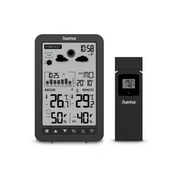 Hama Ko Samui Schwarz Batterie Innen-Außen-Thermometer-Hygrometer