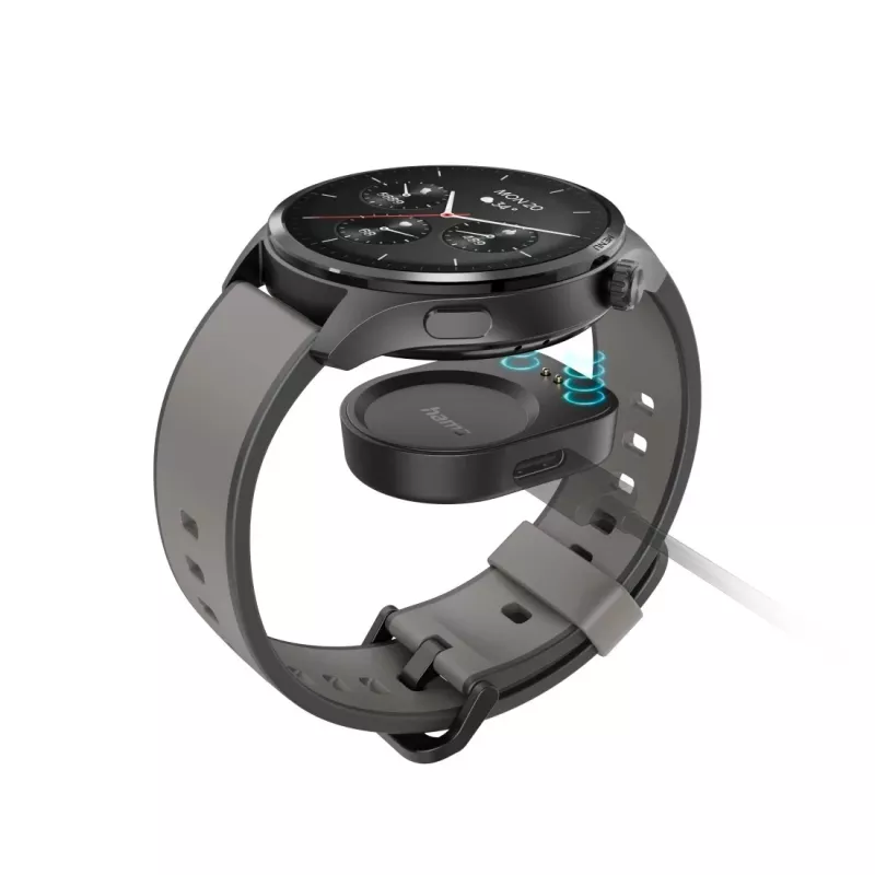 Hama 9000 3,63 cm (1,43 Zoll) AMOLED 52 mm Digitaler Touchscreen Anthrazit GPS (Satellit)