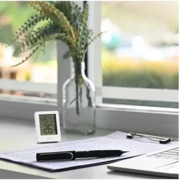 Digitale Wetterstation Hama 00222233 Weiß Innen Thermometer Hygrometer