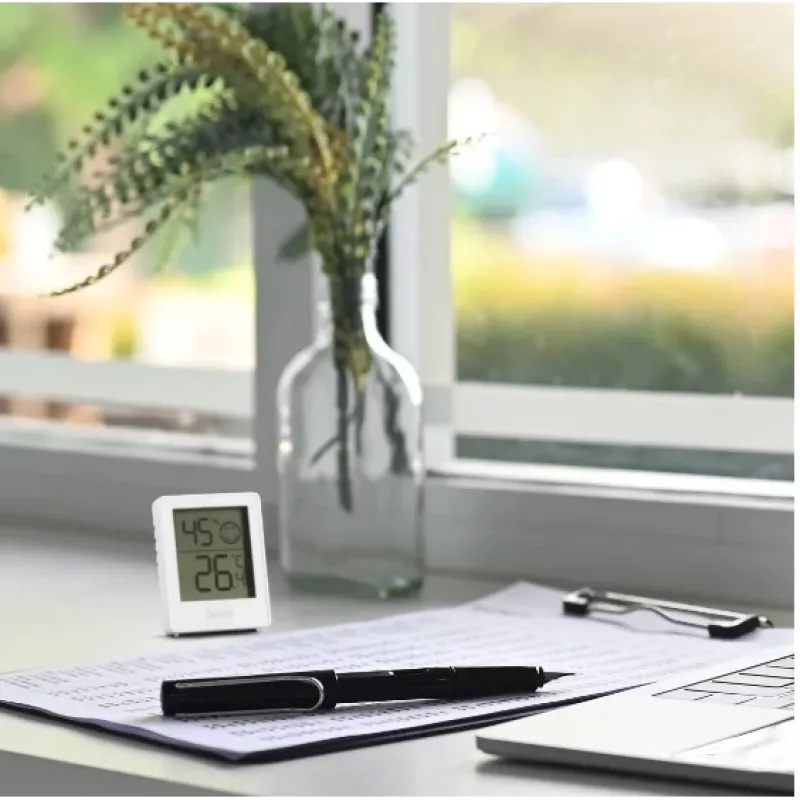 Digitale Wetterstation Hama 00222233 Weiß Innen Thermometer Hygrometer