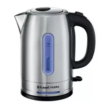 Wasserkocher Russell Hobbs 1,7 l 2400 W Edelstahl, Wasserstandsanzeige, 360°-Basis