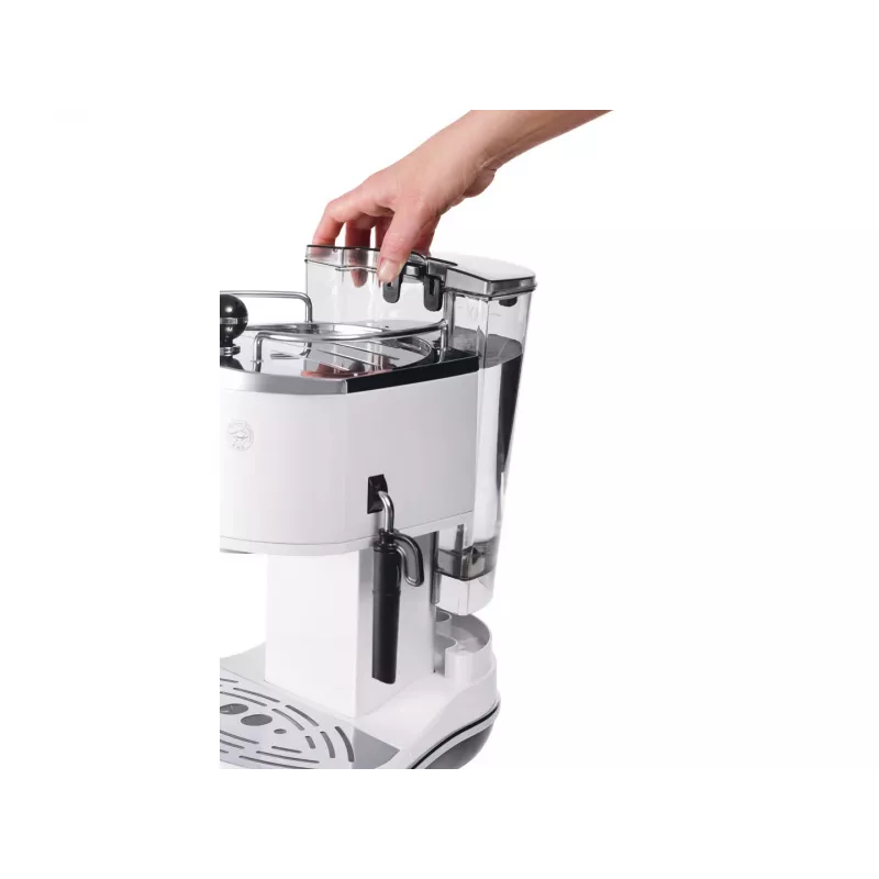 Espressomaschine De’Longhi ECO 311.W — manuell 15 bar, 1,4 L Wassertank, 2 Tassen, Warmhaltefunktion, Tischgerät