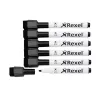 Rexel Magnetic Dry-Erase Markers Schwarz 6 Stück