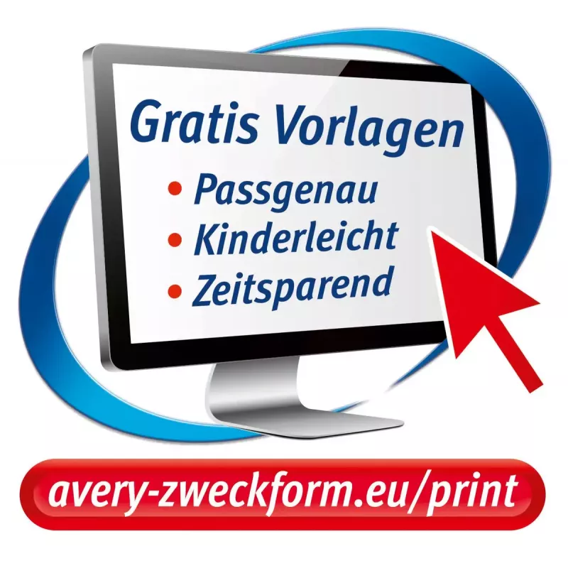 Kleidertransfer Avery MD1003 Inkjet Weiß 210x297mm 4 Stück