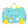 Koffer Trunki Una das Einhorn 4 Räder 18 L Pink Türkis Gelb