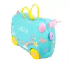Koffer Trunki Una das Einhorn 4 Räder 18 L Pink Türkis Gelb