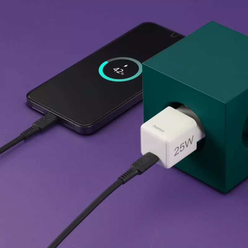 Hama 00201981 mobiles Ladegerät Headset, Powerbank, Smartphone, Tablet Weiß AC Schnellladung Indoor