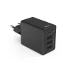 Hama 00201990 mobiles Ladegerät Headset, Powerbank, Smartphone, Tablet Schwarz AC Schnellladung Indoor