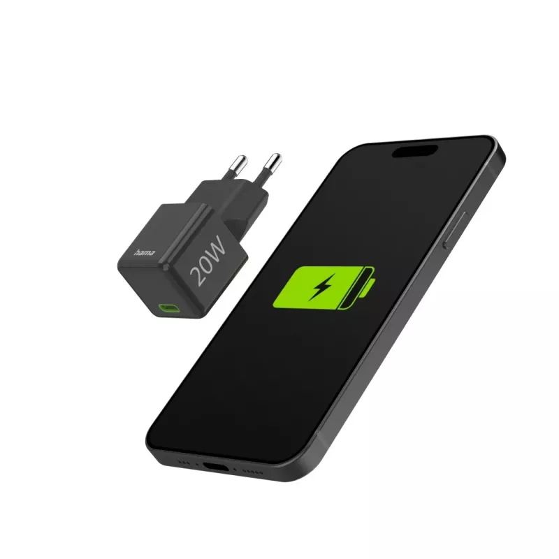 Hama 00201984 Ladegerät für Mobilgeräte Smartphone Schwarz AC Schnellladung Indoor