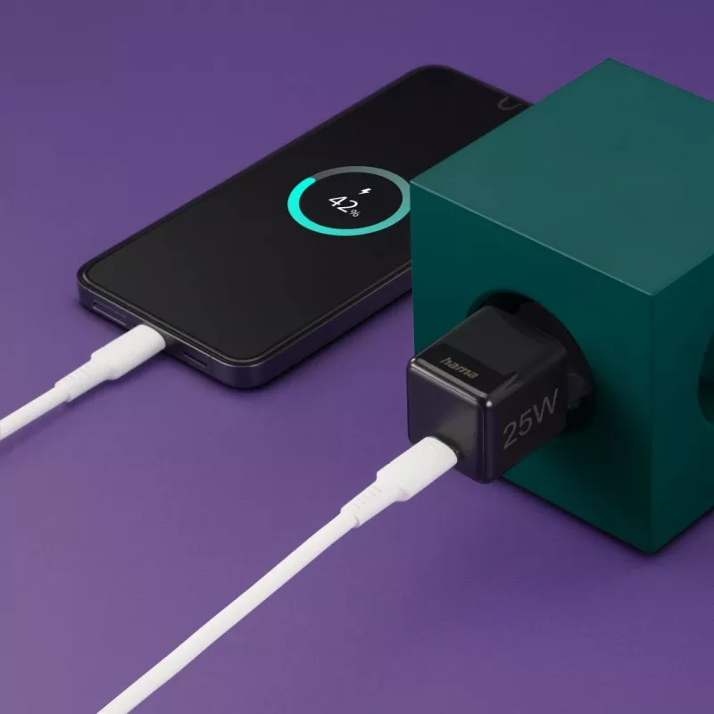 Hama 00201985 Ladegerät für Mobilgeräte Smartphone Schwarz AC Schnellladung Innenbereich