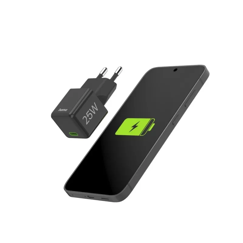 Hama 00201985 Ladegerät für Mobilgeräte Smartphone Schwarz AC Schnellladung Innenbereich