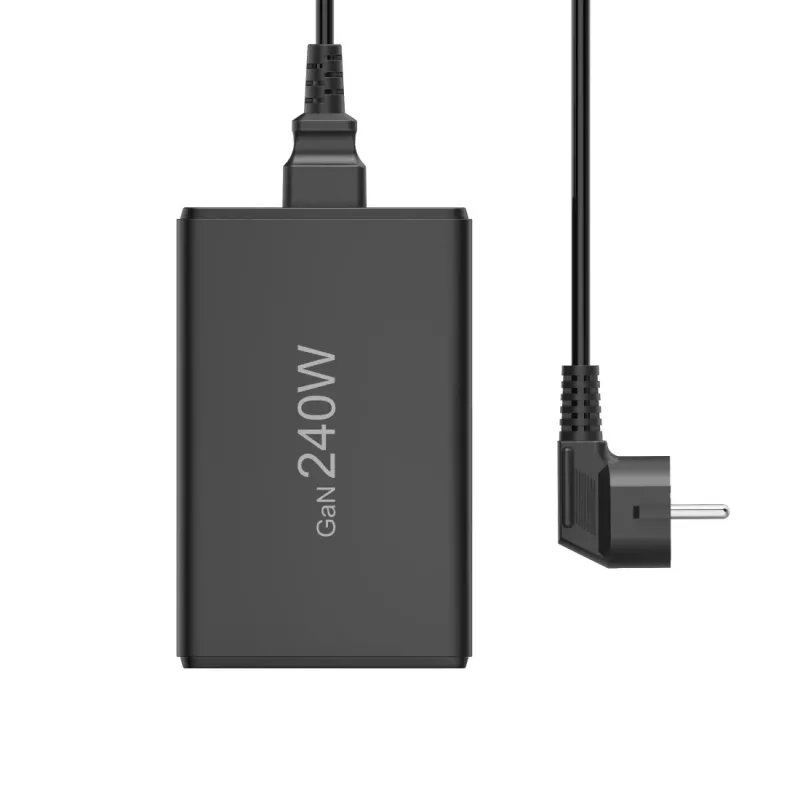Ladestation HAMA 201977, 240W gesamt, 4× USB-C, 1× USB-A, schwarz
