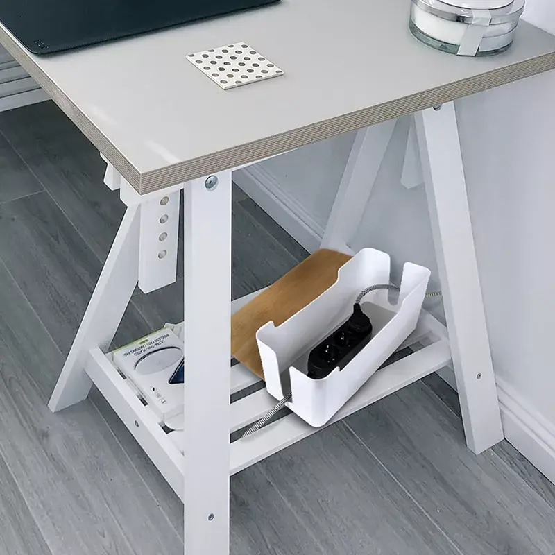 Stromverteilerabdeckung LogiLink KAB0075 Bambusdeckel Weiß