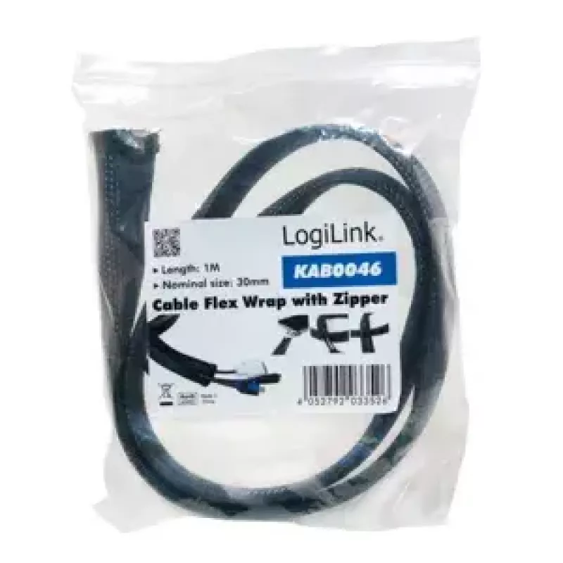 Kabelmantel LogiLink KAB0046 Schwarz
