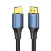 HDMI-Kabel Vention 8K 48Gbps HDMI 2.1 Baumwollumflochtenes Stecker-Stecker-Kabel 1 m Blau Aluminium