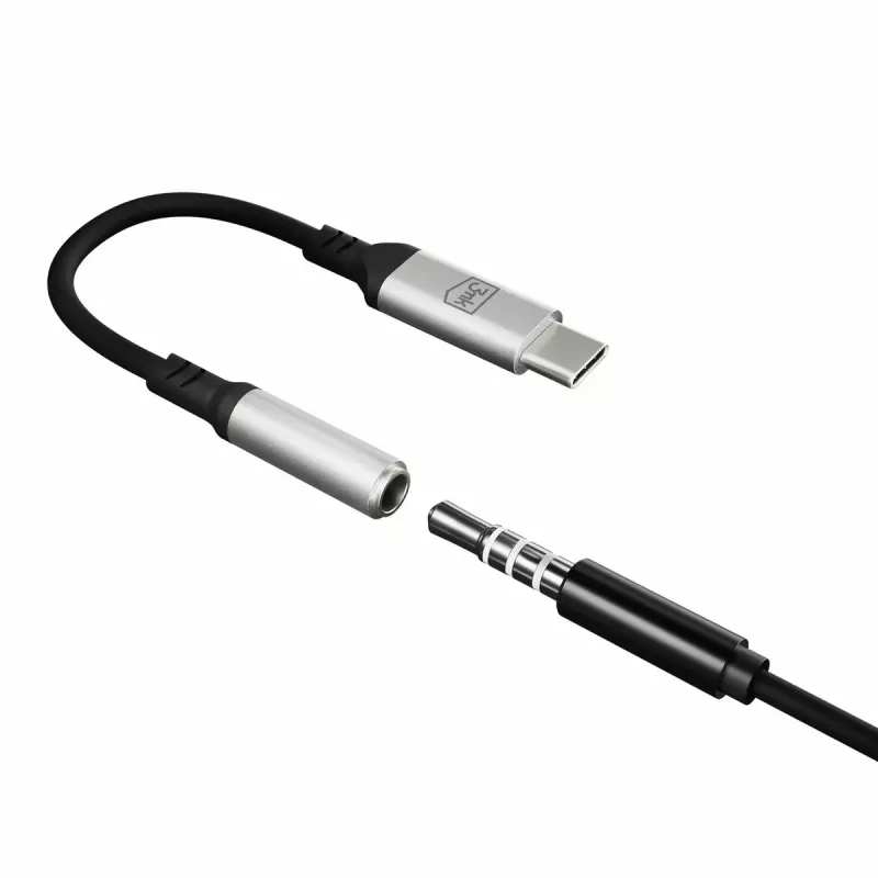 3,5 mm USB-Kabel 3MK Klinke 3,5 mm 1 St. USB-C auf Klinke 3,5 mm