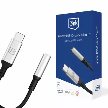 3,5 mm USB-Kabel 3MK Klinke 3,5 mm 1 St. USB-C auf Klinke 3,5 mm