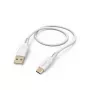 Hama Flexibles USB-Kabel USB 2.0 1,5 m USB A USB C Weiß