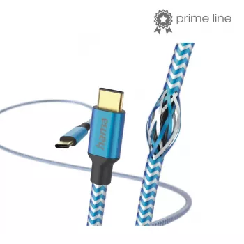 Hama Reflective USB-Kabel USB 2.0 1,5 m USB C Blau