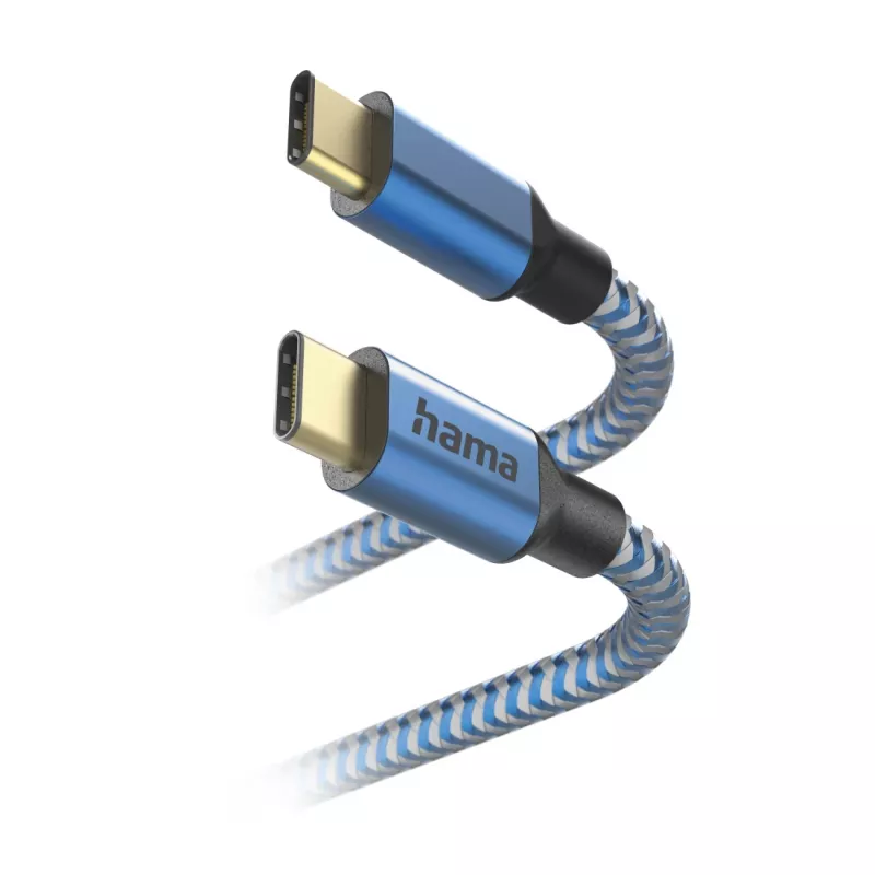 Hama Reflective USB-Kabel USB 2.0 1,5 m USB C Blau